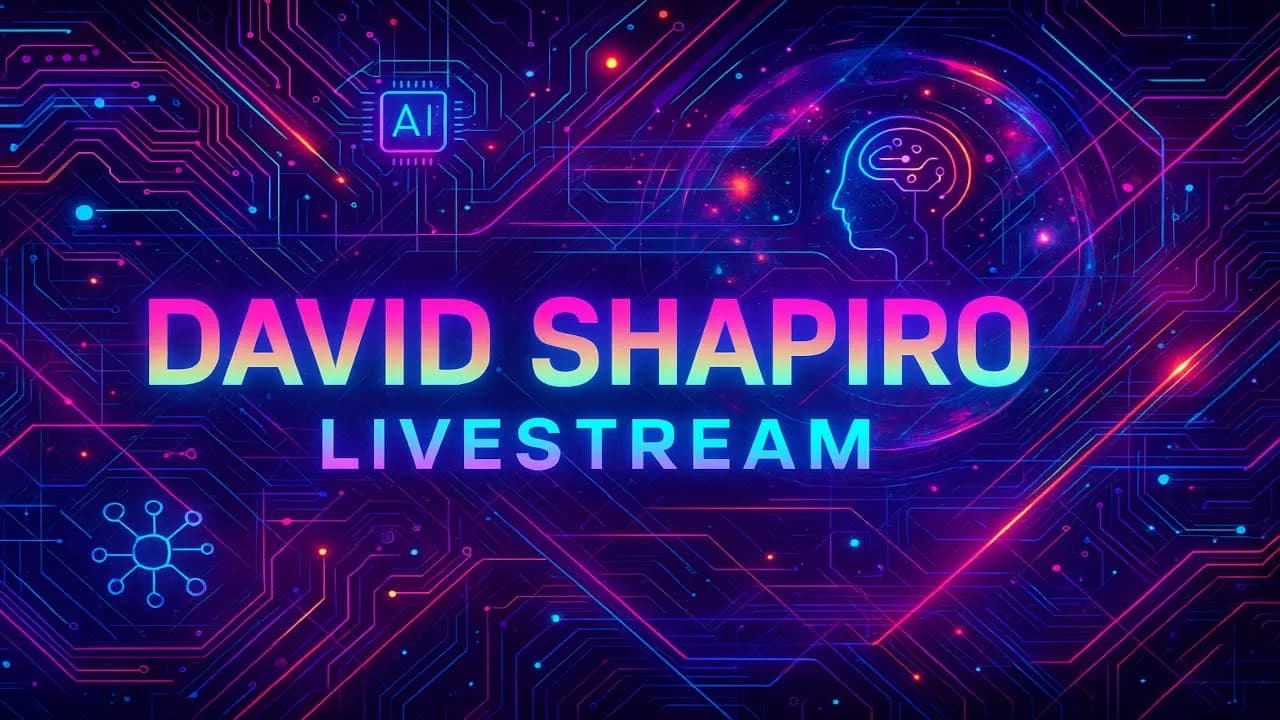[Livestream] David Shapiro - AI, Post-Labor Economics, Futurism