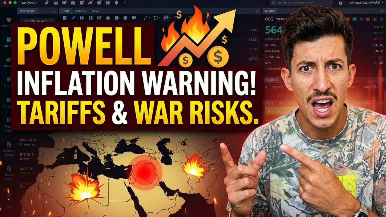 Powell Warns Tariffs Will Spike Inflation While Iran Launches New Attack