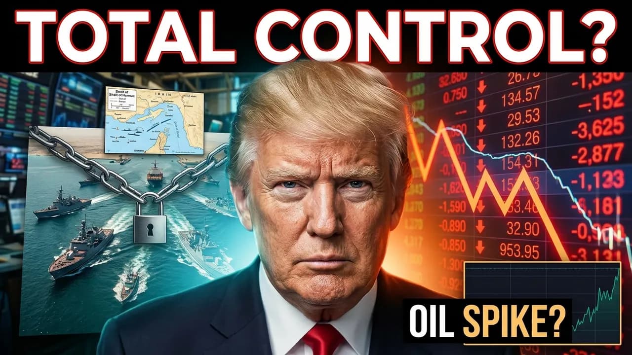 TRUMP TAKES "TOTAL CONTROL" OVER STRAIT OF HURMUZ