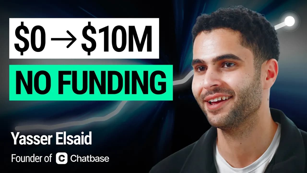 How I Bootstrapped a SaaS to $10M ARR With Zero Funding (15 Q&A) | Chatbase, Yasser Elsaid
