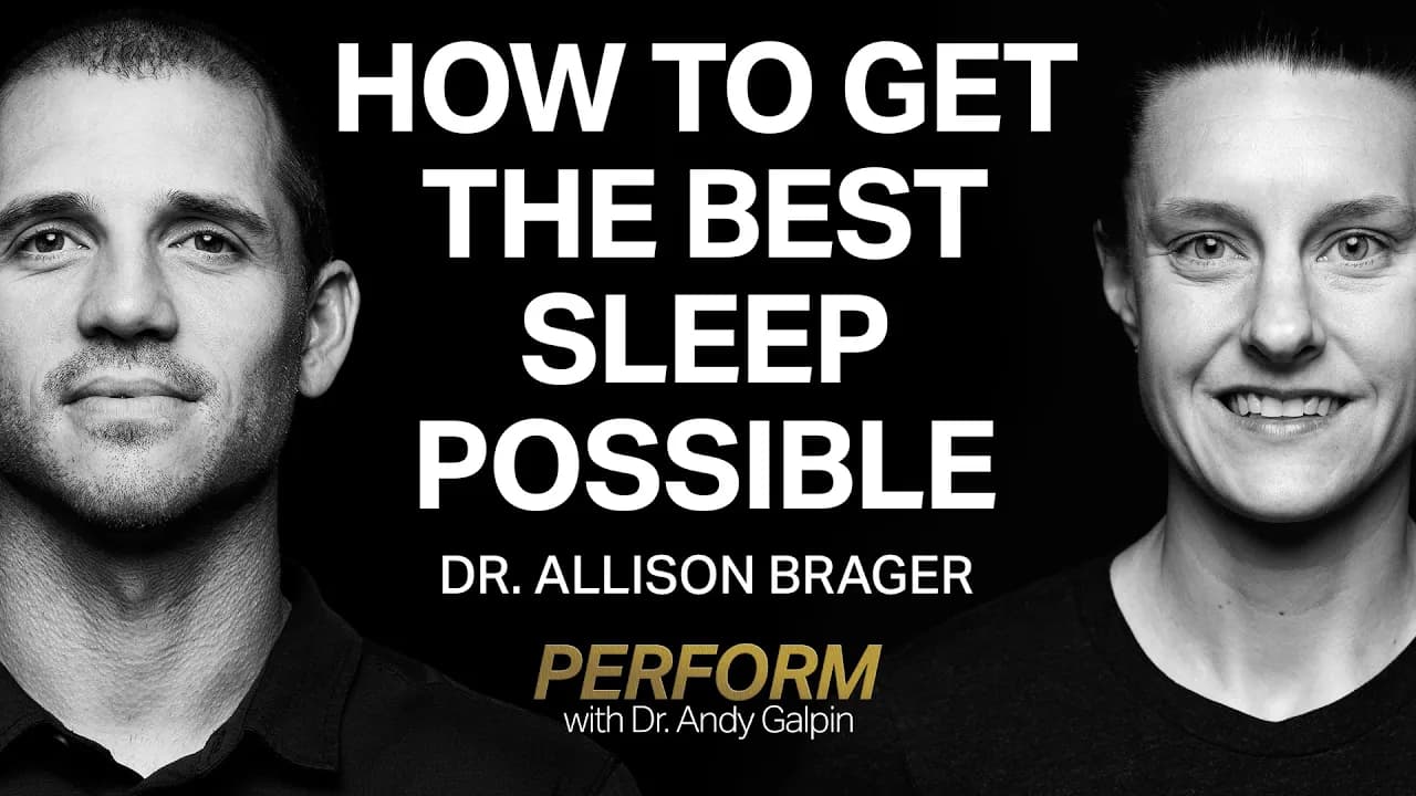 Dr. Allison Brager: Improve Sleep Efficiency & Resilience