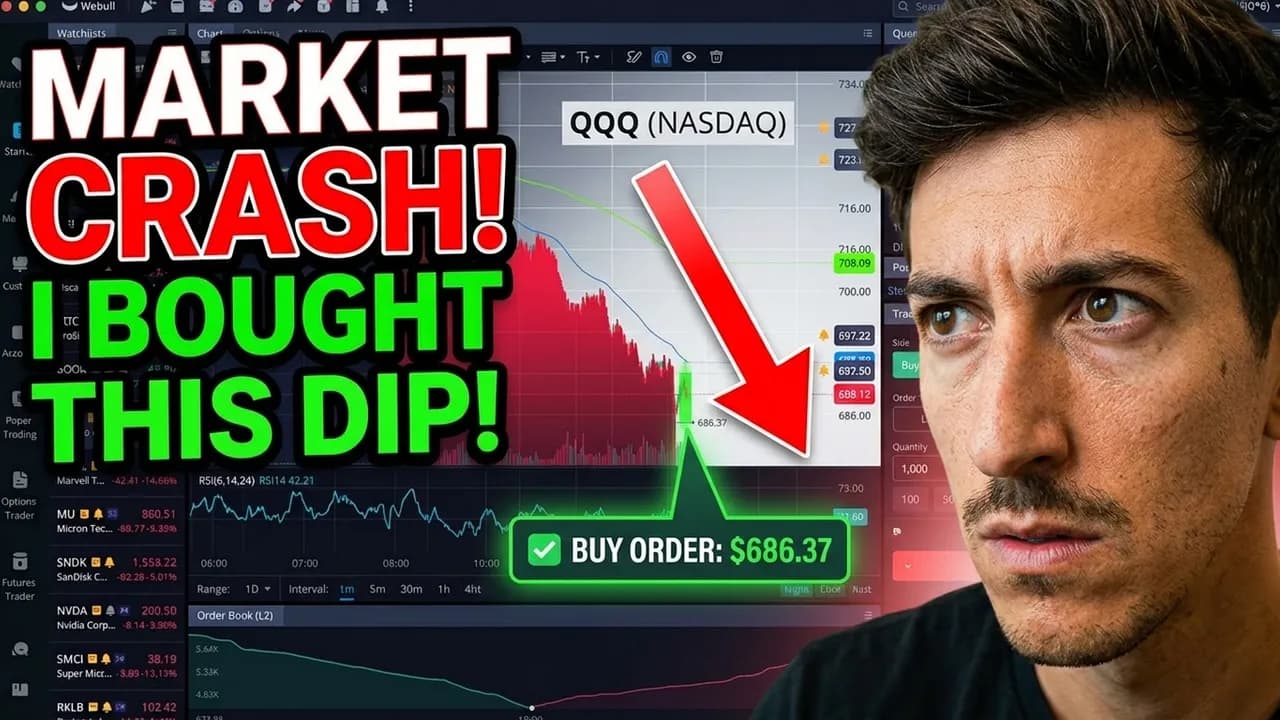 MARKETS ARE CRASHING & I BOUGHT THE DIP...