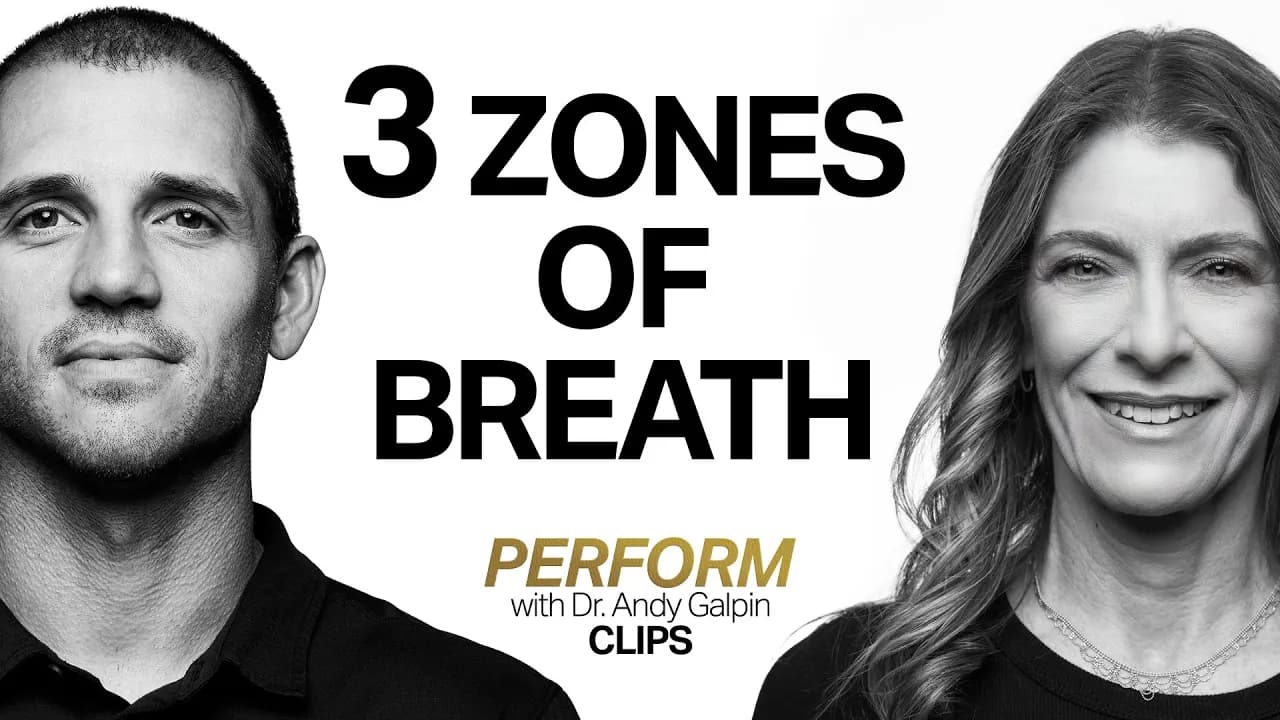 3 Zones of Breathing: How to Improve Performance & Recovery | Dr. Andy Galpin & Jill Miller