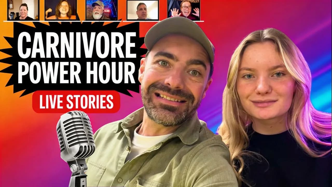 Carnivore Power Hour LIVE - Share Your Healing Story LIVE!