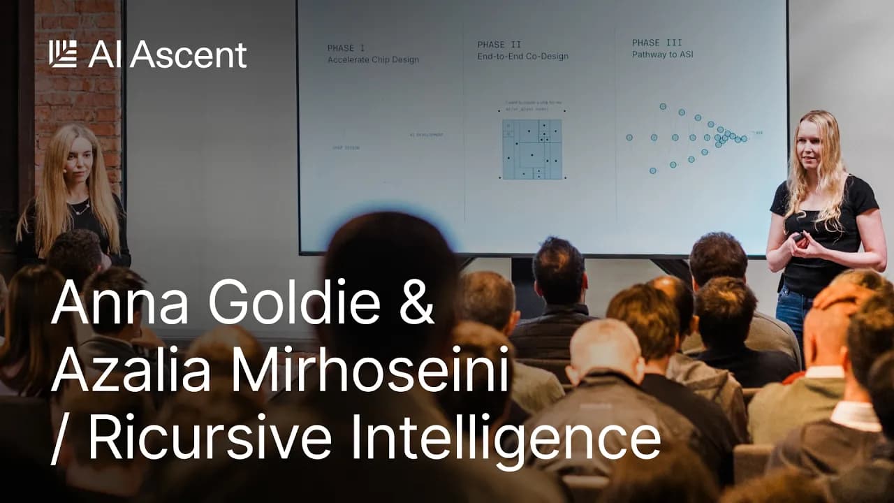AI That Designs Its Own Chips: Ricursive's Anna Goldie and Azalia Mirhoseini