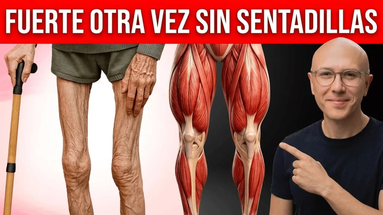 5 Ejercicios En Casa Para Recuperar La Fuerza En Las Piernas (Sin Sentadillas) | Mayores de 50 Años