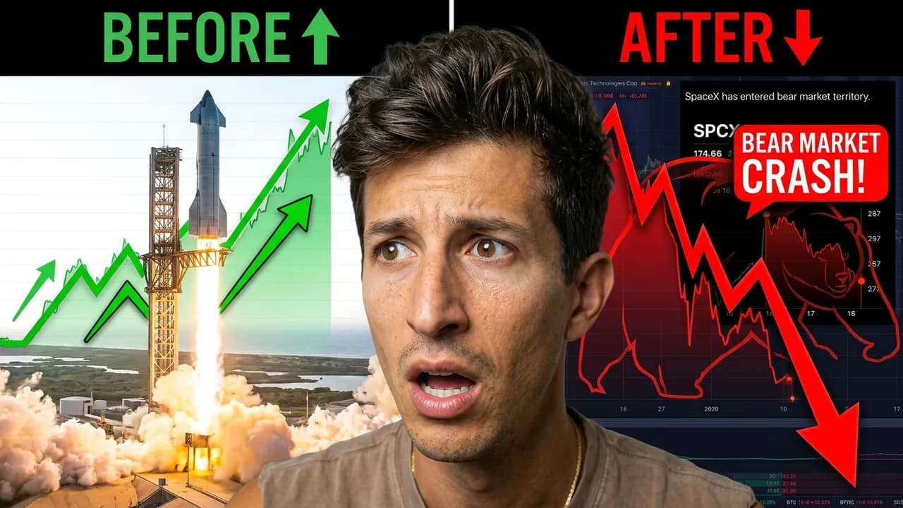 WARNING: SPACEX ENTERS BEAR MARKET TERRITORY AS IT CRASHES!