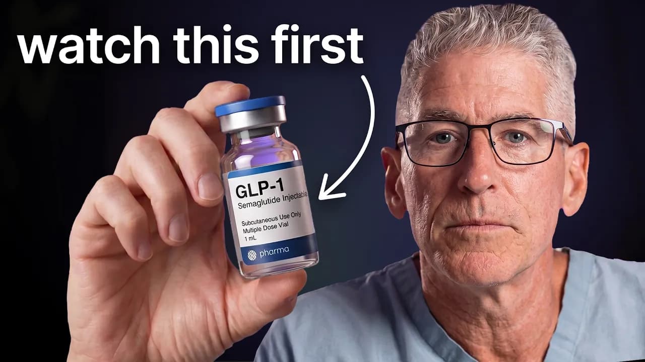 Seriously, please watch this before you take GLP-1s (reta, ozempic, tirzepatide)