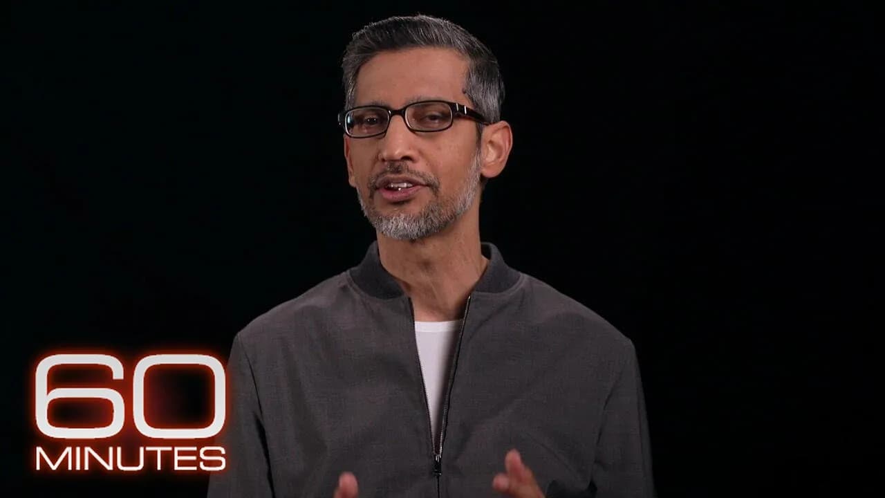 Google CEO Sundar Pichai says "America must take the lead" on AI | 60 Minutes