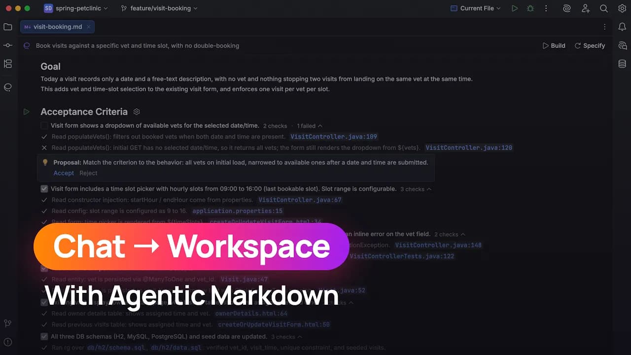A Shared Workspace for You and Your Coding Agents in JetBrains IDEs