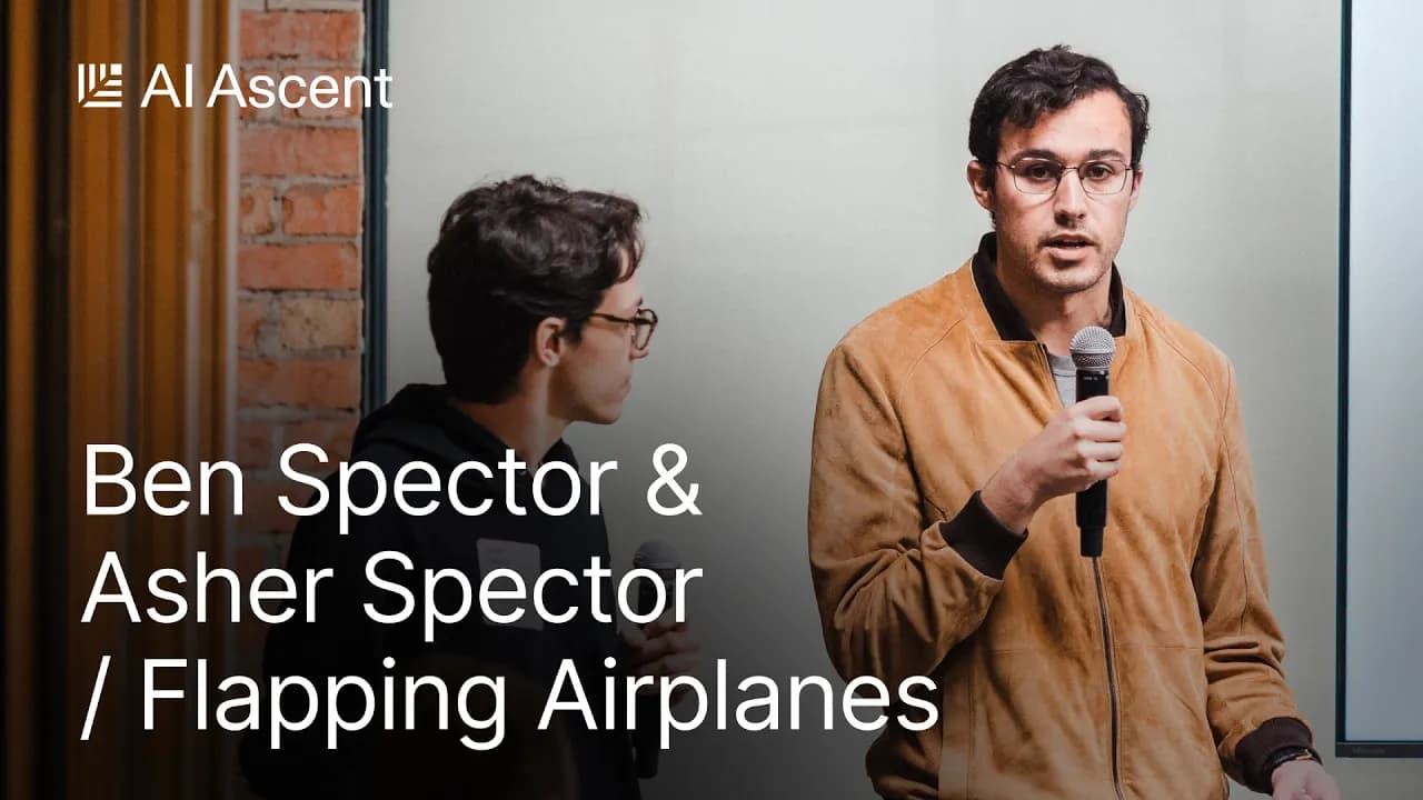 Why Data Is the Real AI Bottleneck: Flapping Airplanes' Ben and Asher Spector