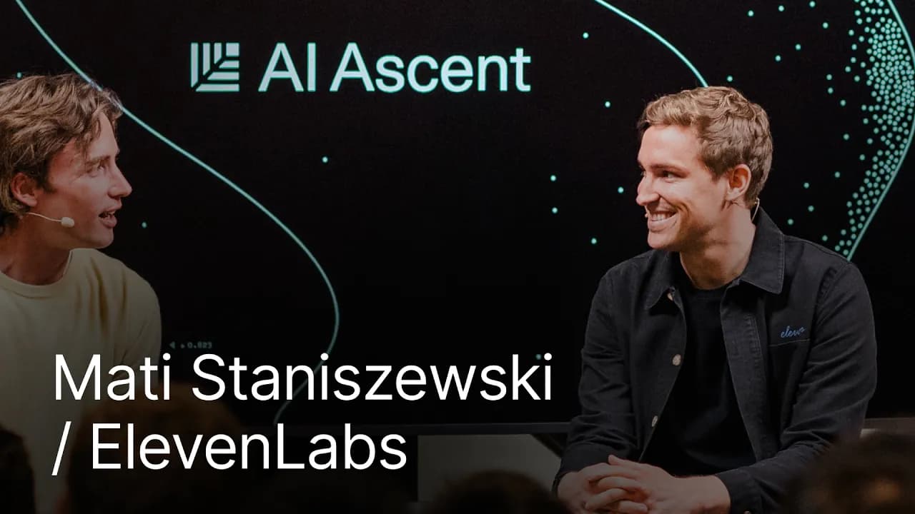 ElevenLabs' Mati Staniszewski: How Voice Becomes the Interface for AI