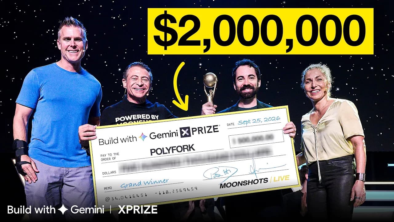 We Gave Away $2,000,000 To 5 AI Builders | MOONSHOTS Live
