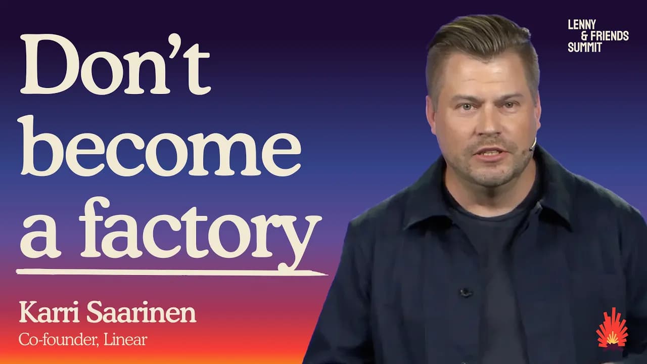 Why I took the summer off from AI (and what I learned) | Karri Saarinen (Linear)