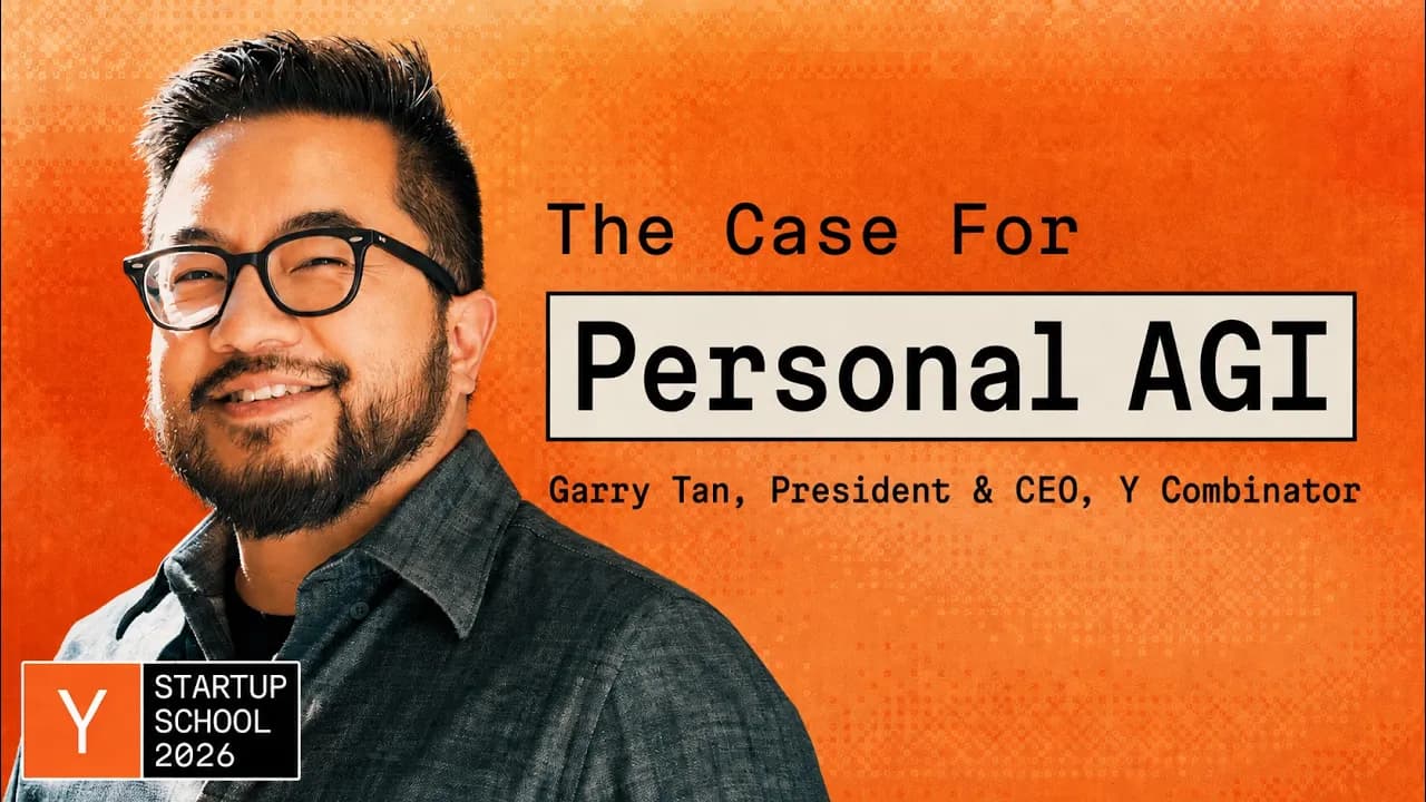Garry Tan: "Personal AGI Is How You Stay Under Your Own Power"