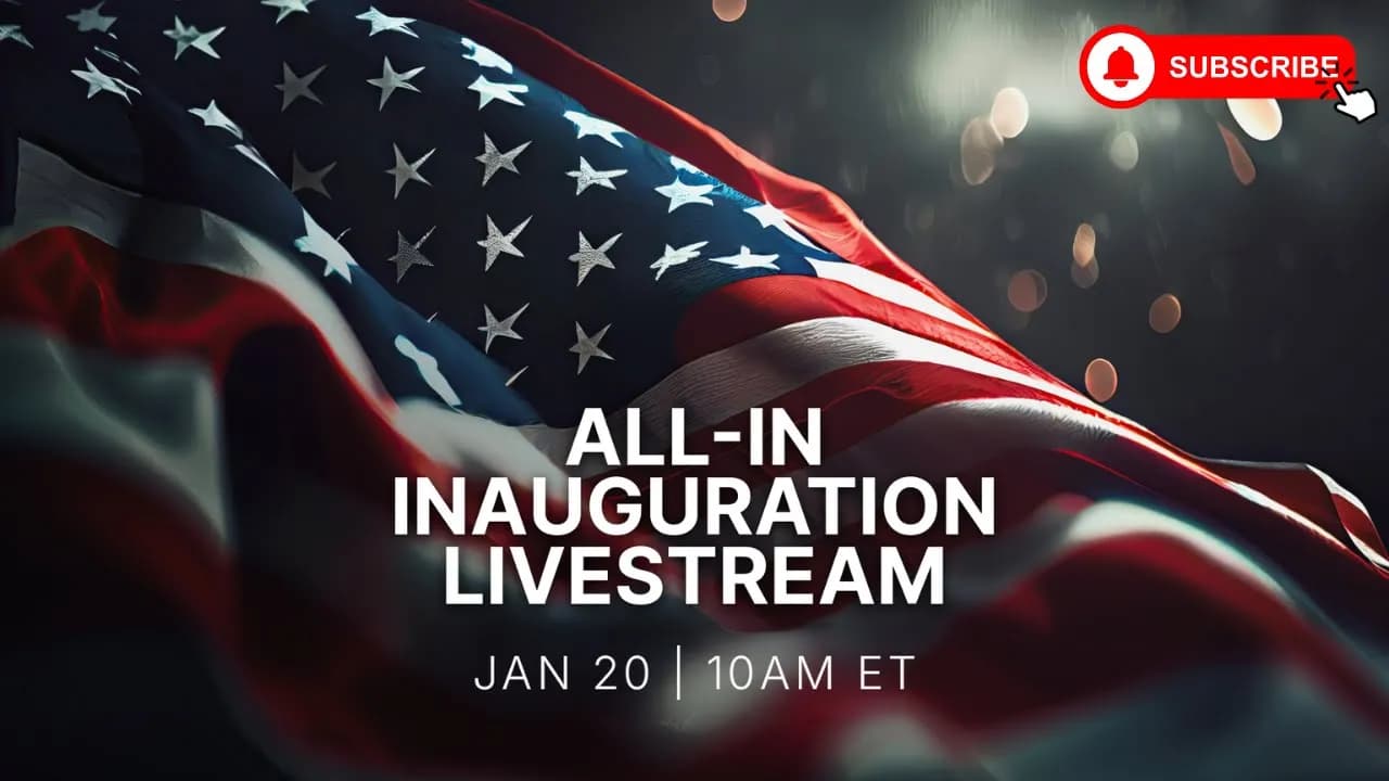 All-In Inauguration Day Livestream with the Besties from Washington, DC!