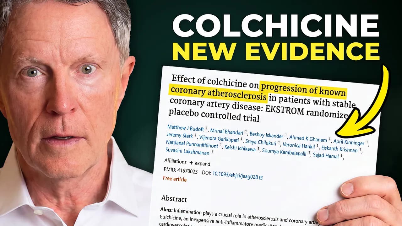 How to Use Colchicine to Heal Arteries (NEW EVIDENCE)