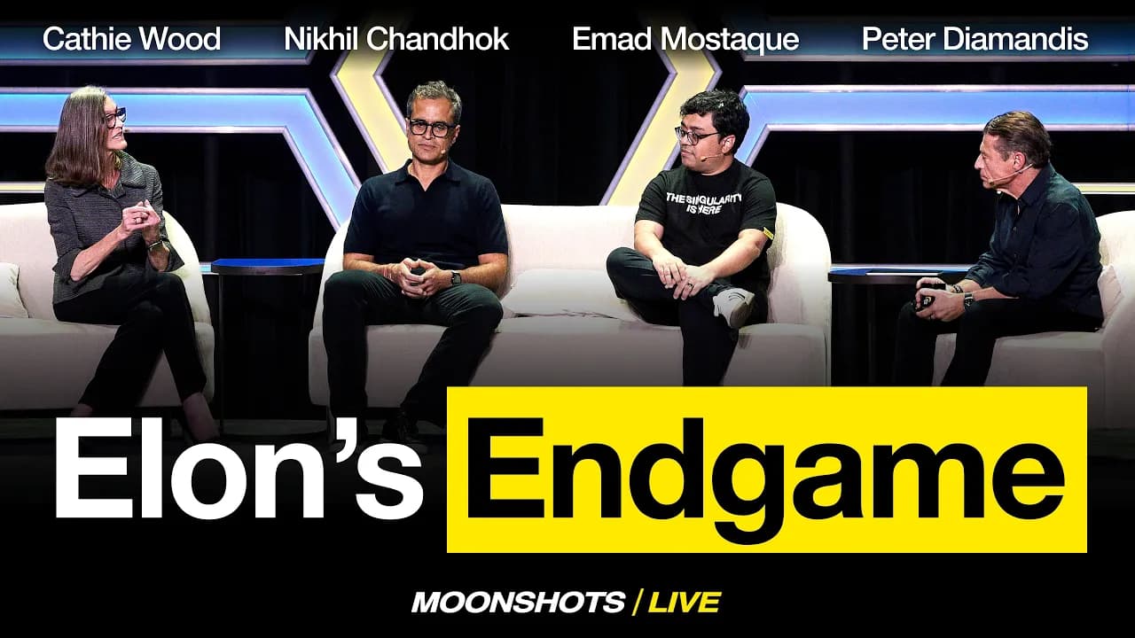 Cathie Wood on Tesla-SpaceX Merger, $1M Bitcoin, More AIs Than Humans | EP #296 | Moonshots Live