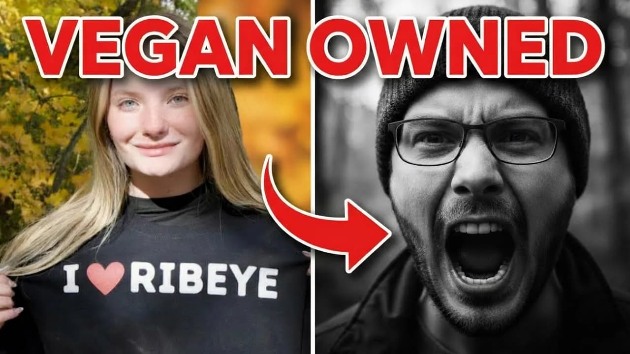 Teen Carnivore Exposes Vegan For Being A Hypocrite