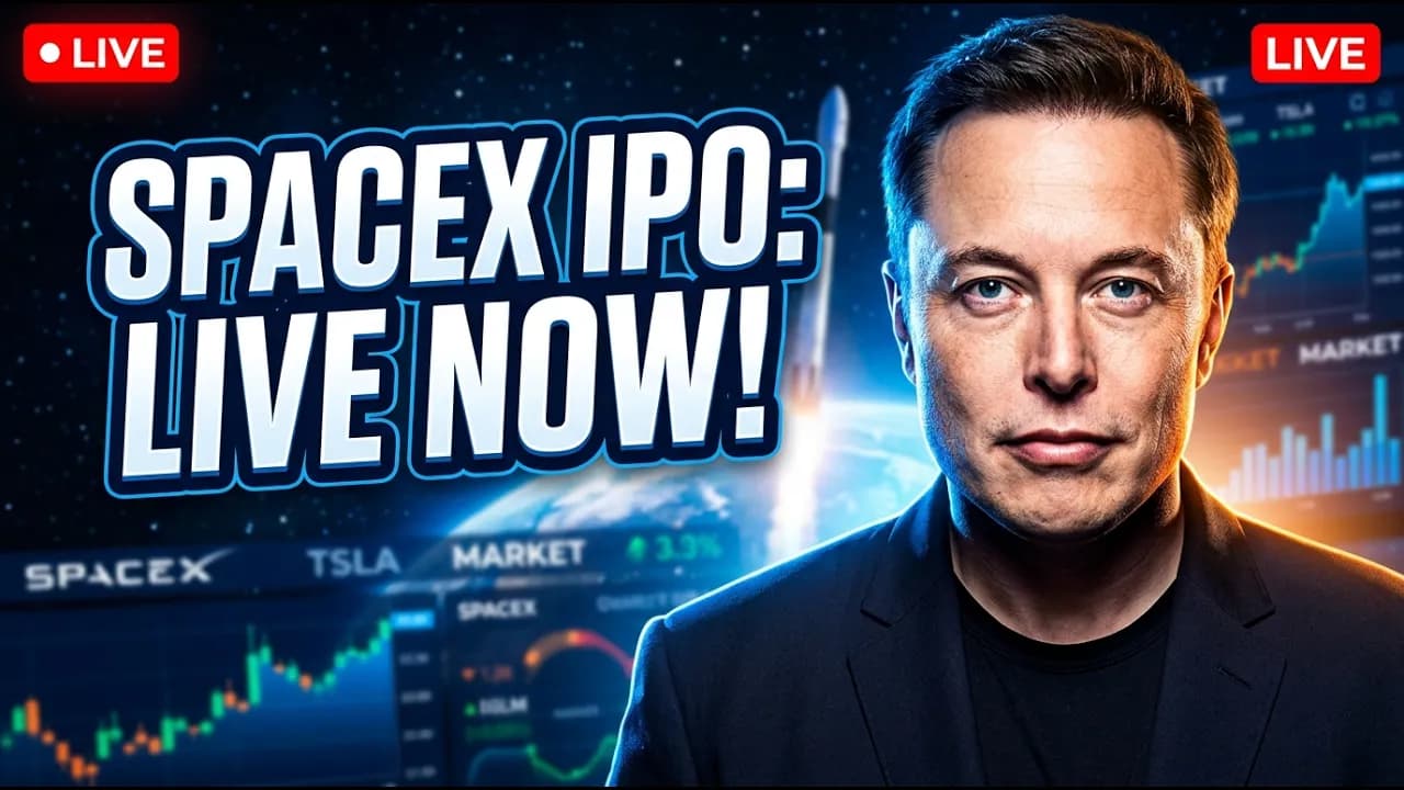LIVE NOW: SPACEX IPO TRADING AT $160