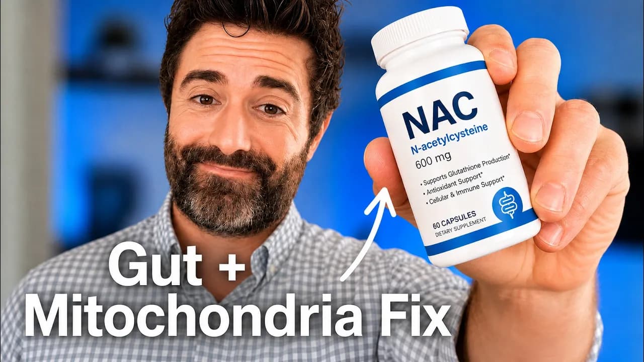The Surprising Gut + Energy Benefits of NAC (N-Acetylcysteine)